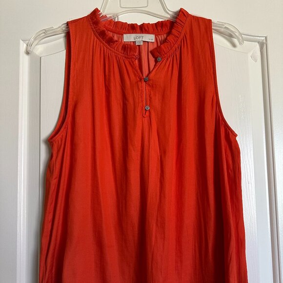 LOFT Orange Colored Top - Picture 1 of 4